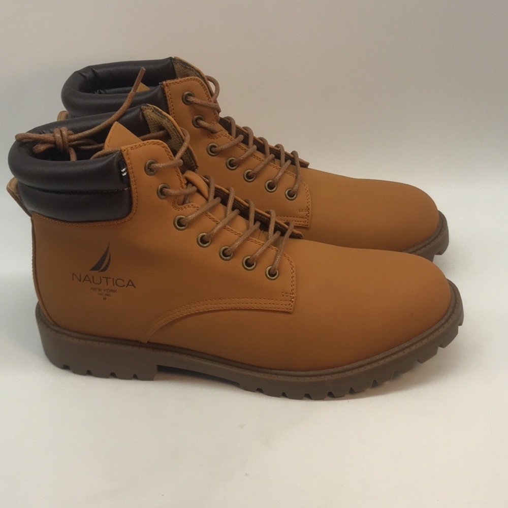 Nautical Menś Tan Pratt Combat Boot Size 11 - Picture 9 of 14